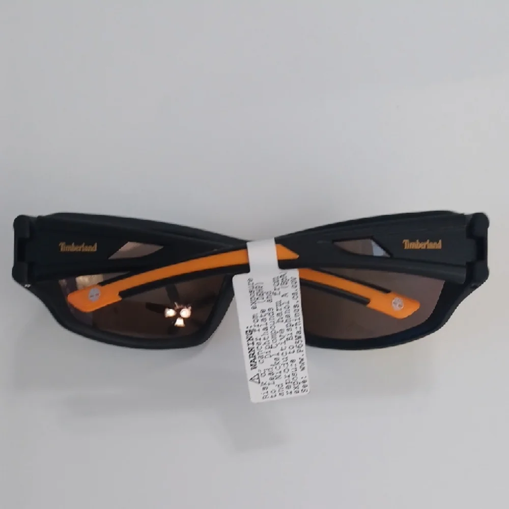 Timberland Black Sunglasses with Orange Accents Brand New But With Out Case
